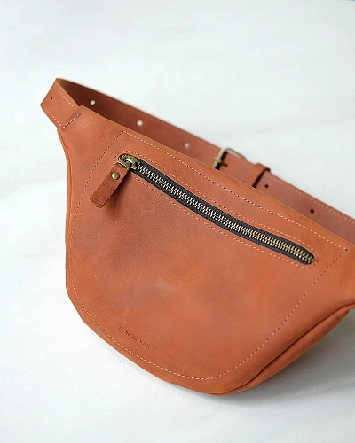 Поясная сумка кожаная CAMP Bourbon - фото - 5