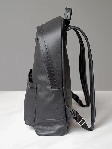 Рюкзак кожаный мужской GERALD MAX Black - фото - 9