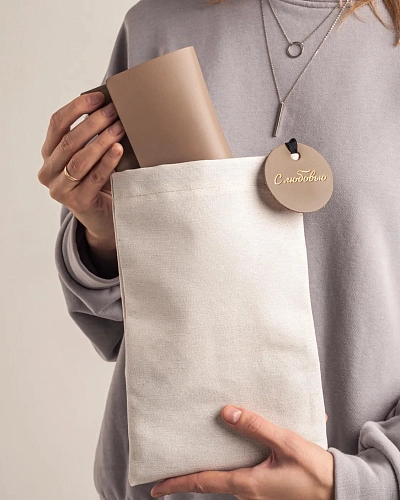 Кожаный чехол для очков SAINT TROPEZ Coffee - фото - 3