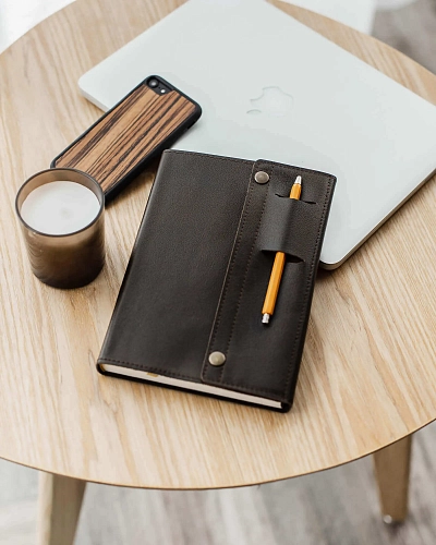 Кожаный ежедневник CASUAL A5 Brown - фото