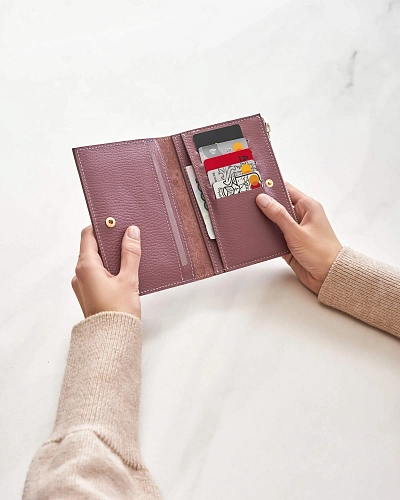 Кошелек кожаный NOVEL Clover - фото - 1