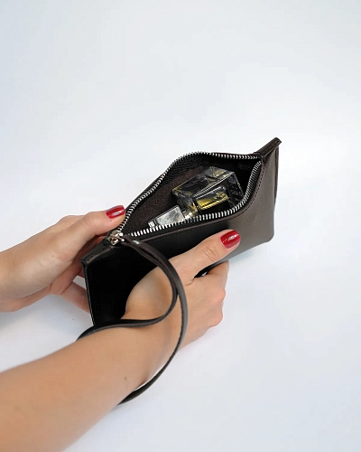 Кожаный несессер ANIMA Brown - фото - 4