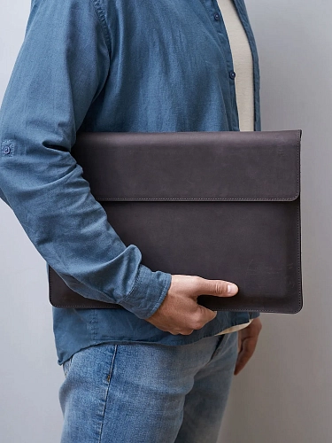 Кожаная папка для ноутбука 15-16 дюймов GRADE Rodeo - фото