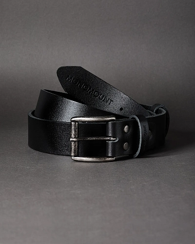 Ремень мужской DERBY Black 120-125 см в деревянной коробочке - фото - 2