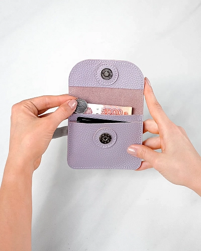 Мини кошелек кожаный AMO Pastel - фото - 4