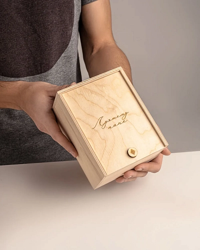 Ремень мужской FORT Brown 120-125 см в деревянной коробочке - фото - 13