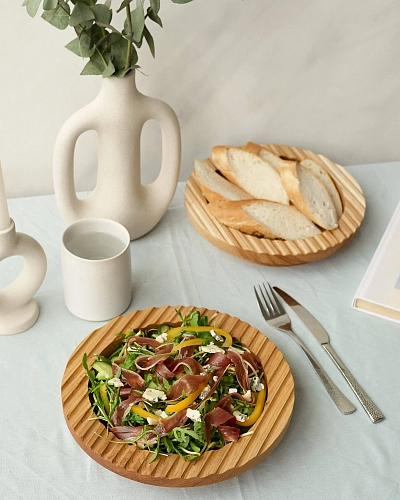 Деревянная тарелка REEF - фото - 1