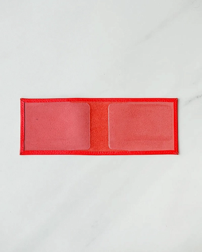 Кожаная обложка на удостоверение LEX RED - фото - 1