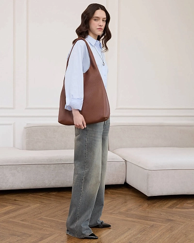 Кожаный шоппер MIA Hazel - фото - 1