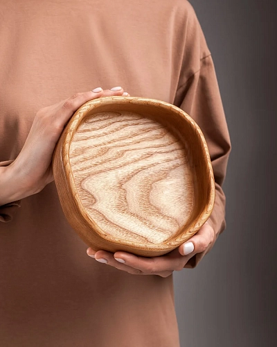 Деревянная тарелка HONEY S Natural - фото - 3