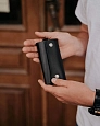 Ключница кожаная LOCK Black