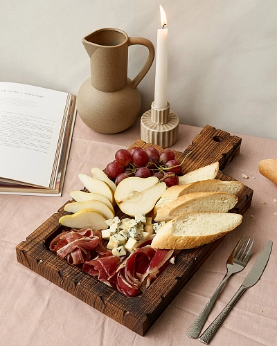 Деревянная доска для подачи RAW NATURE