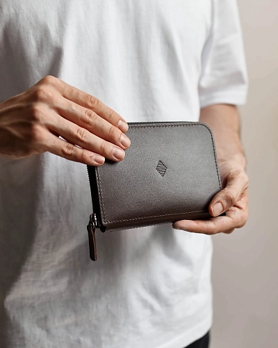 Кошелек на молнии PORTLAND Brown - фото