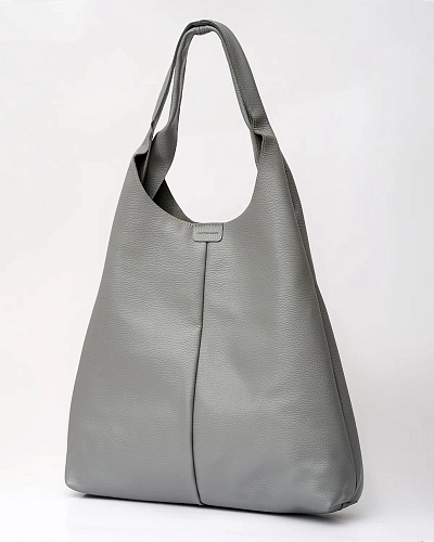 Кожаный шоппер MIA Iron - фото - 6