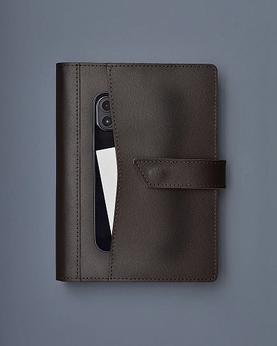 Кожаный ежедневник HAROLD Brown - фото