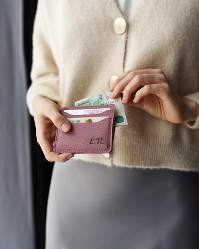 Картхолдер кожаный FLAT Clover - фото - 1