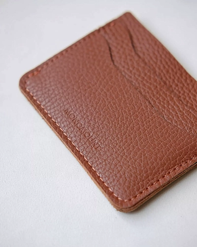 Картхолдер кожаный FLAT Hazel - фото - 3