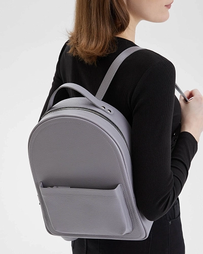 Рюкзак кожаный женский CLAIRE Iron - фото - 1