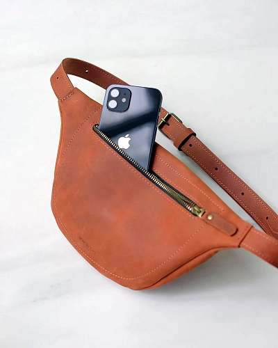 Поясная сумка кожаная CAMP Bourbon - фото - 1