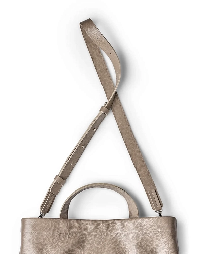 Сумка кожаная CASSIA Beige - фото - 2