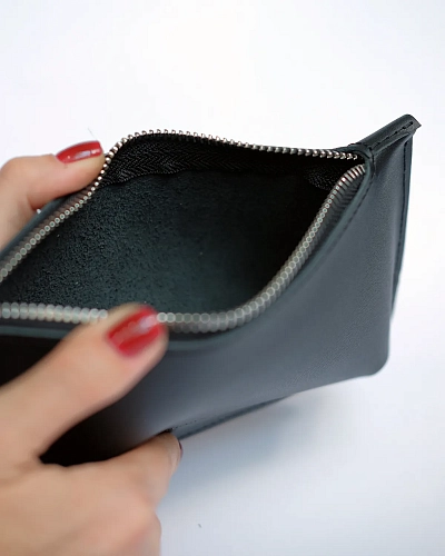 Кожаный несессер ANIMA Black - фото - 3