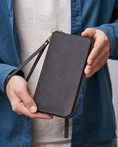 Кошелек на молнии MONTERRO Rodeo с ремешком на руку - фото - 3