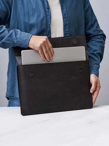 Кожаная папка для ноутбука 15-16 дюймов GRADE Rodeo - фото - 1