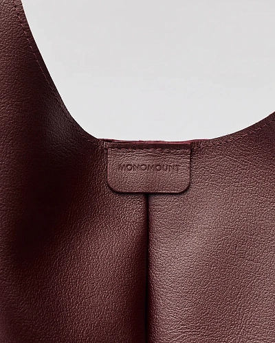 Кожаный шоппер MIA Marsala - фото - 4