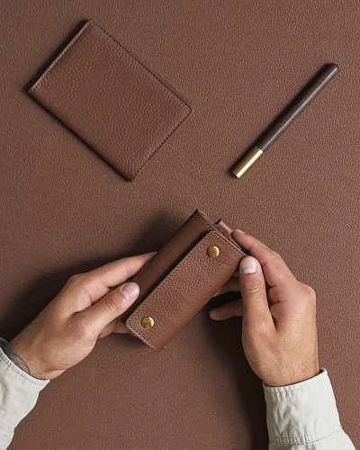 Ключница кожаная BERGAMO Lock - фото