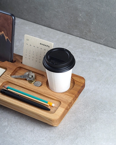 Настольный органайзер из дерева DEAL Natural Настольный органайзер из дерева DEAL Natural - фото - 6