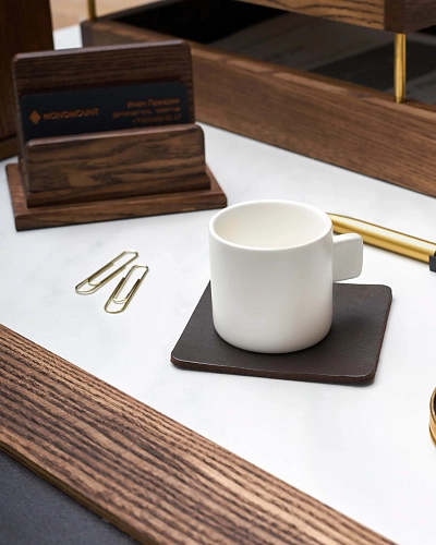 Настольный набор руководителя Leader Brown - фото - 4