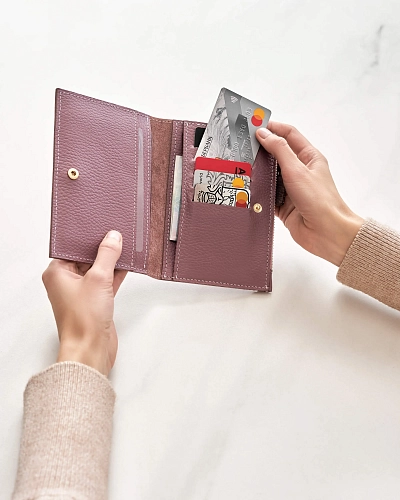 Кошелек кожаный NOVEL Clover - фото - 5