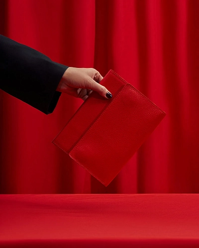 Кожаный ежедневник SENSE Red - фото - 3