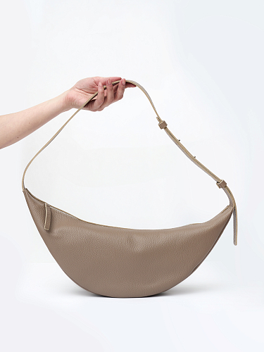 Сумка кожаная LEA Beige - фото