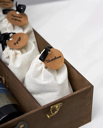 Чемодан с кожаной ручкой BROWN - фото - 3