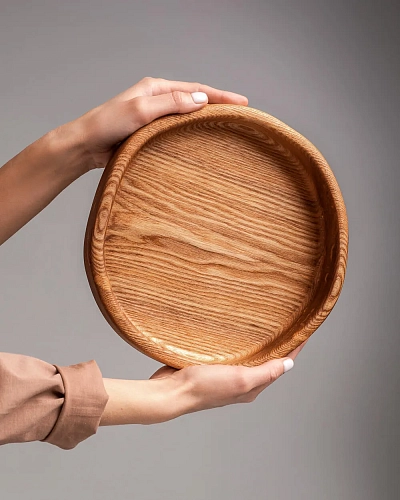 Подарочный набор деревянных тарелок SET HONEY Natural - фото - 6