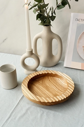 Деревянная тарелка REEF - фото - 3