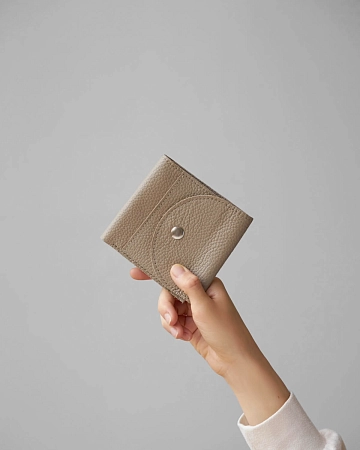 Кожаный кошелек LUNAR Beige