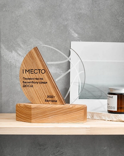 Награда спортивная в форме мяча NN-2