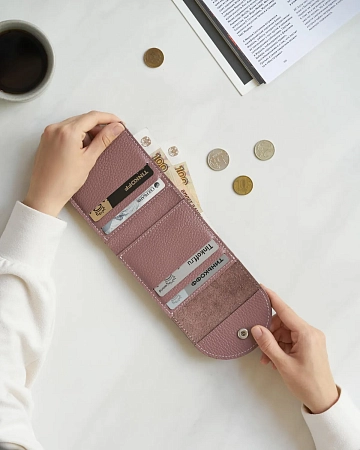 Кожаный кошелек LUNAR Clover