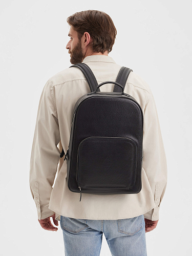 Рюкзак кожаный мужской CONRAD Black Grain - фото