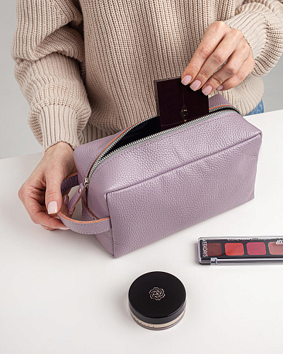 Кожаный несессер VOYAGE Pastel - фото