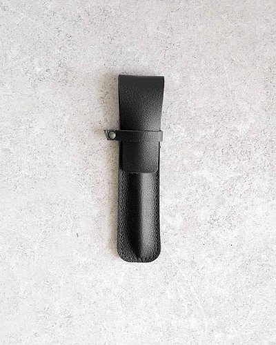 Кожаный чехол для ручки CLERC Black - фото