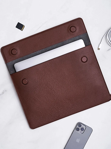 Кожаная папка для ноутбука 14 дюймов GRADE Hazel - фото - 2