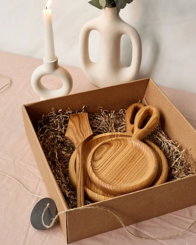 Подарочный набор досок для подачи SET ROUND - фото - 1