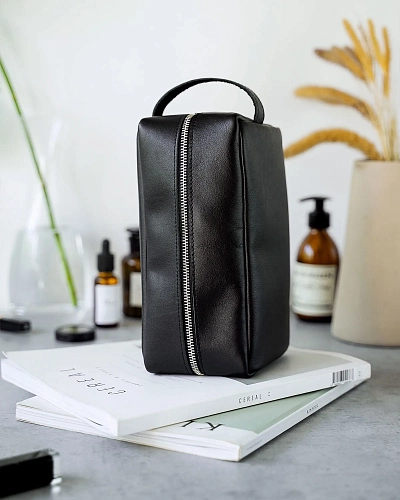 Кожаный несессер VOYAGE Black - фото - 5