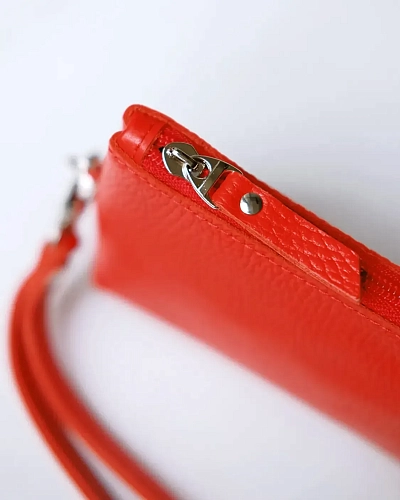 Кожаный несессер CRUISE Red - фото - 3