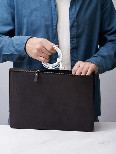 Кожаная папка для ноутбука 14 дюймов GRADE Rodeo - фото - 1