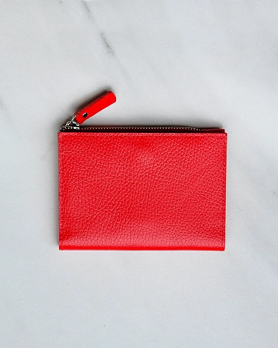 Кошелек кожаный NOVEL Red - фото - 8