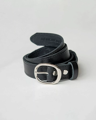 Женский ремень Ester Black 110 см - фото